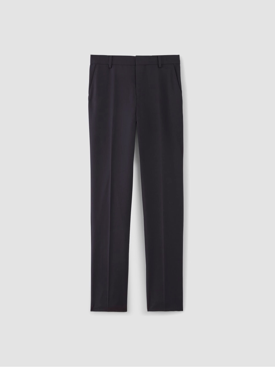 Everlane Autumnal Closet Staple Navy Wool Straight-Leg Trousers